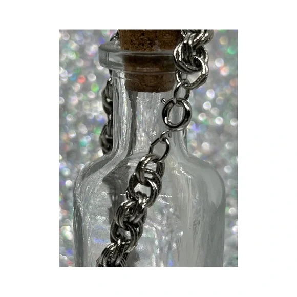 Unisex Silver Alloy Rope Chain - Picture 3 of 4